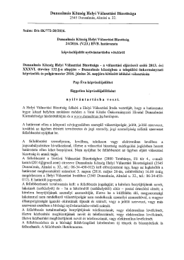 Pap Éva képviselő-jelölt nyilvántartásba vétele