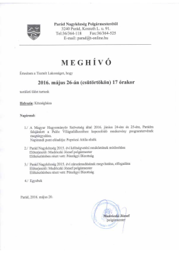További részletek letölthetők