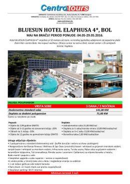 BRAČ – Hotel Elaphusa