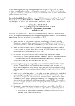 Sporazum o suradnji Aspira
