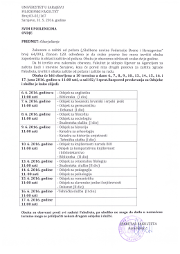 Obavje&scaron;tenje o obuci za&scaron;tite od požara i za&scaron;tite na radu