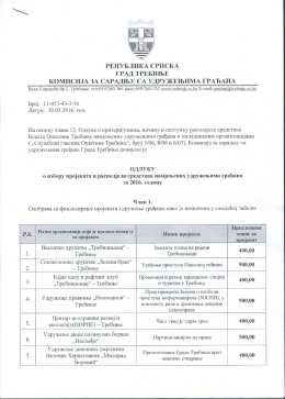 Одлука - Требиње