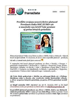 Sp&ocirc;sob predĺženia ich platnosti