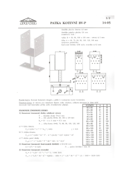 Page 1  1/2 /EBCDITZAT PATKA KOTEVNÍ BV-P 14