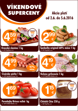 VA 22. t&yacute;ždeň - COOP Jednota Žilina