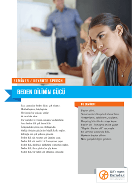 Beden Dilinin Gücü