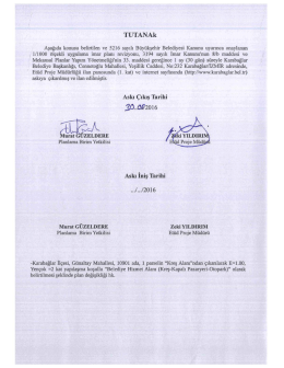 G&uuml;naltay Mahallesi 10901 ada 1 parsel imar plan değişikliği askı