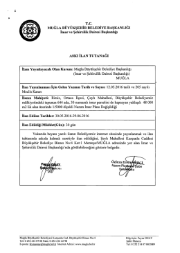 Tıklayınız. - Muğla B&uuml;y&uuml;kşehir Belediyesi