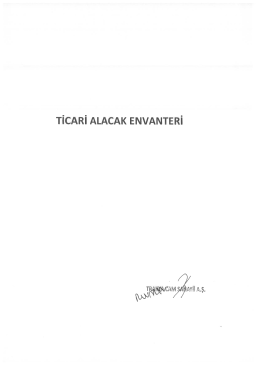 Ticari Alacak Envanteri