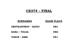 CE374 – FINAL