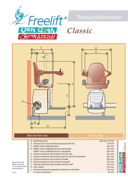 Handicare &ndash; Classic Koltuk &Ouml;l&ccedil;&uuml;leri