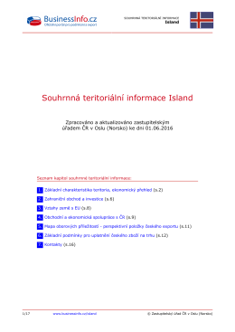 Souhrnná teritoriální informace Island