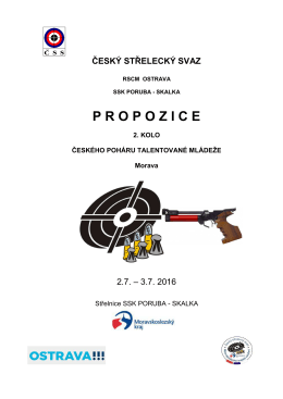 Propozice ČPTM 2 kolo Ostrava 2016