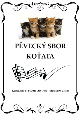 Koncert dětského pěveckého sboru Koťata