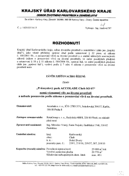 Veřejná vyhláška - 182c, Krajský úřad Karlovarského