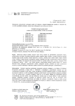 1.6. 2016 Nebezpečn&eacute; v&yacute;robky 2016/129