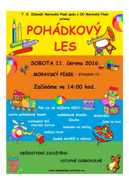 Pohádkový les - Moravský Písek