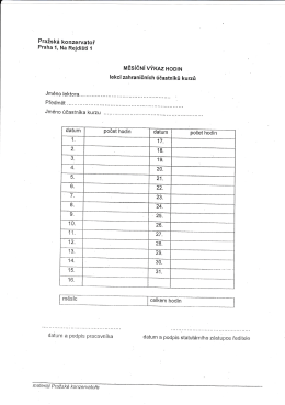 V&yacute;kaz hodin - zahraničn&iacute; studenti - 1 &uacute;častn&iacute;k