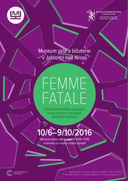 Pozvánka na výstavu FEMME FATALE