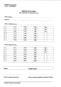 Výkaz hodin - zahraniční studenti - 2 účastníci