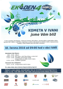 EKO DEN s Kometou v Ivani.