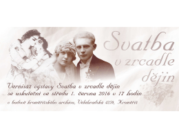 Svatba v zrcadle dějin