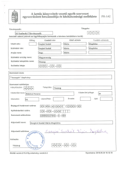 2015. évi beszámoló