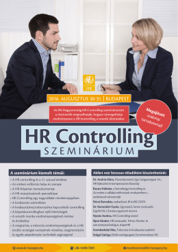 HR controlling - IIR Magyarország