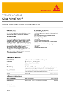 Sika MaxTack®