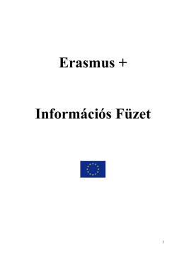 Erasmus+ Információs Füzet