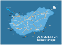MVM NET hálózat Az MVM NET hálózati térképe