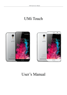 UMi Touch User`s Manual