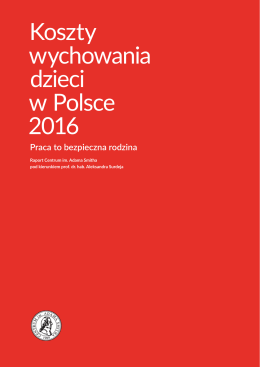 Koszty wychowania dzieci w Polsce 2016
