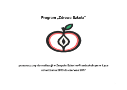 Program Szkoły Promującej Zdrowie 2013-2017