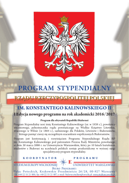 Kalinowski PL 2016.indd - Studium Europy Wschodniej