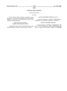 Page 1 Monitor Polski Nr 1 00 – 1369 – Poz. 1258 i 1259 1259