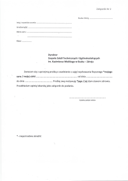 Zał. Nr 2 - ZST i O. im. Kazimierza Wielkiego w Busku