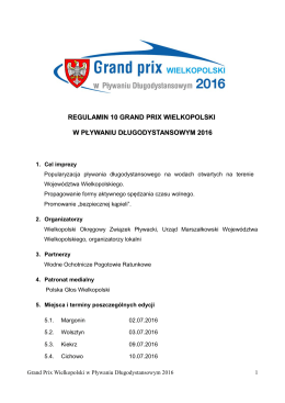 Regulamin - Wielkopolski Okręgowy Związek Pływacki