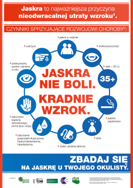 Plakat edukacyjny jaskra