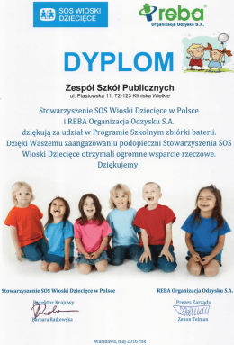 Page 1 @ EN SOS WIOSKI ĺÄ Č: |- 4 rebo Organizacja Odzysku S.A.