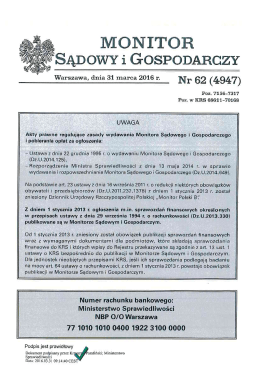 Ogłoszenie w sprawie Zgromadzenia Walnego