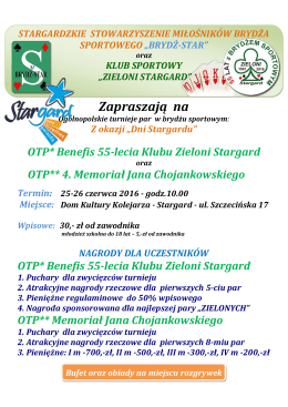 OTP* Benefis 55-lecia Klubu Zieloni Stargard