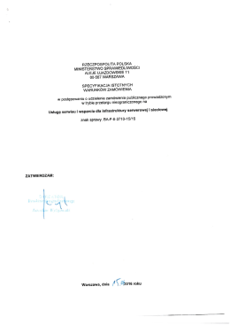 Page 1 RZECZPOSPOLITA POLSKA MINISTERSTWO
