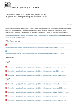 pobierz stronę jako plik pdf - Urząd Statystyczny w Krakowie