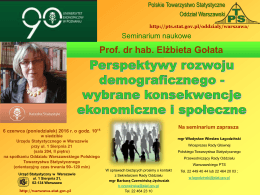 Plakat - Polskie Towarzystwo Statystyczne