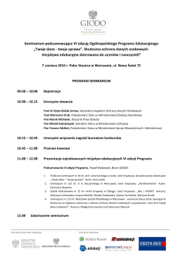 Program Konferencji