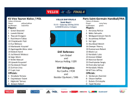EHF Delegates: KS Vive Tauron Kielce / POL
