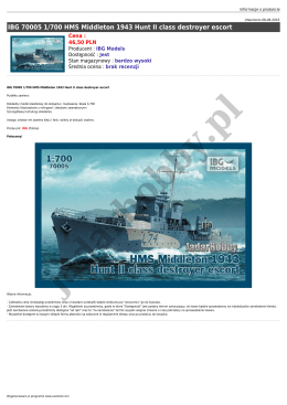IBG 70005 1/700 HMS Middleton 1943 Hunt II