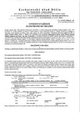 Dražební vyhláška
