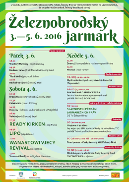 Železnobrodský jarmark 2016 - program ke stažení